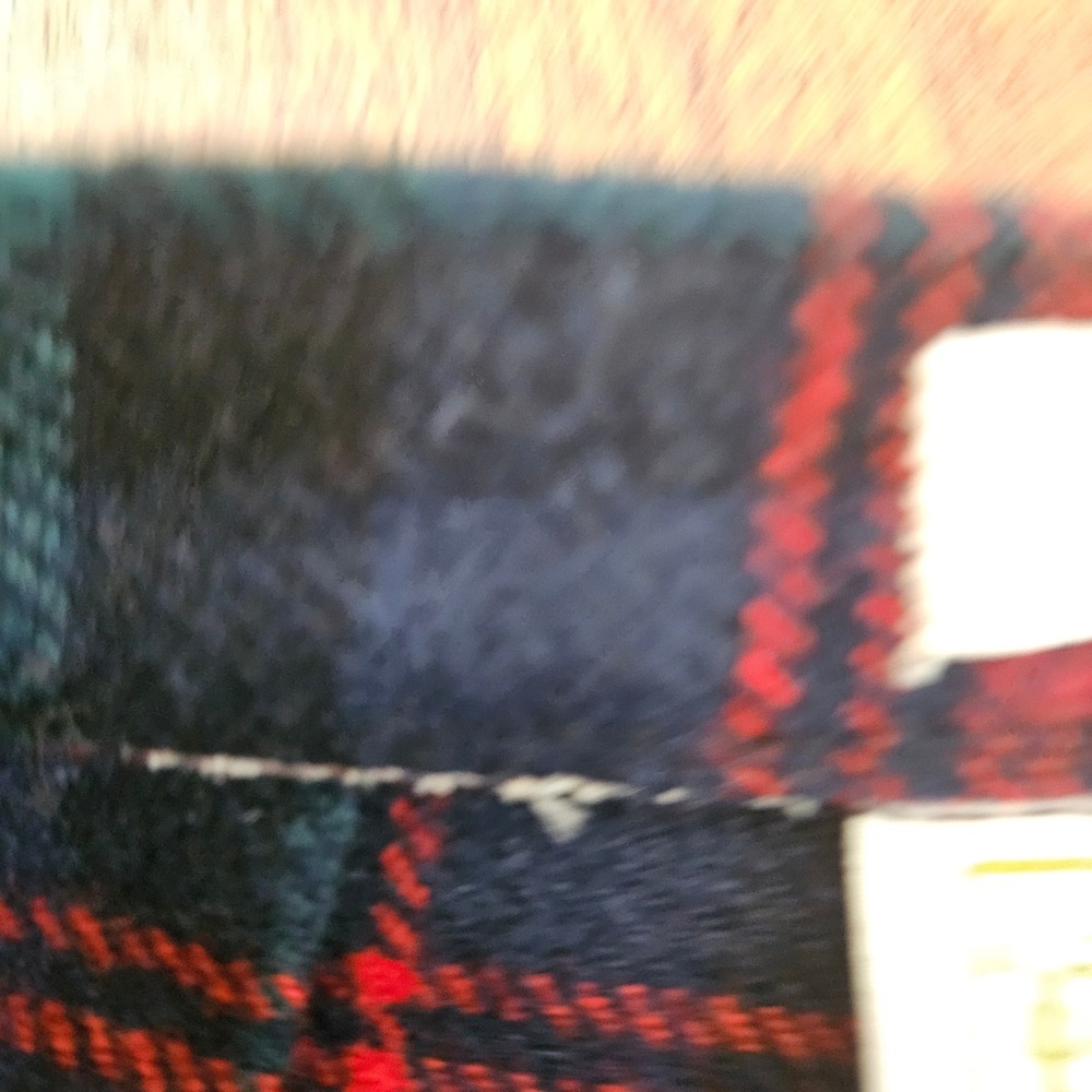 Pendleton Vintage Wool MacLennan Tartan Plaid Pleated Midi Skirt Red Blue USA - Picture 3 of 11